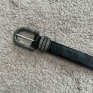 Brighton Genuine Leather Western Inspired Black Belt Size Small